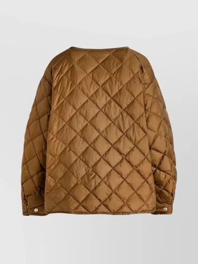 Tatras Padded Quilted Outerwear Adjustable Side Straps In Brown
