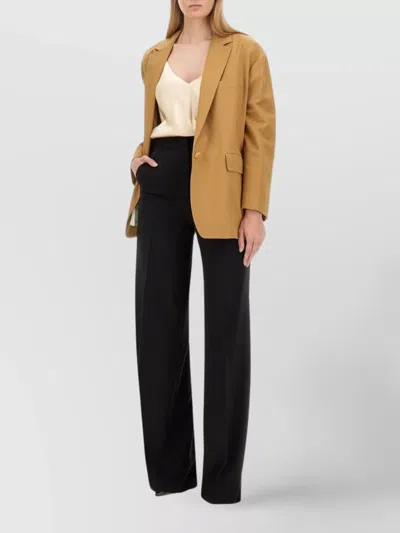 Max Mara Regular-fit Blazer In Brown
