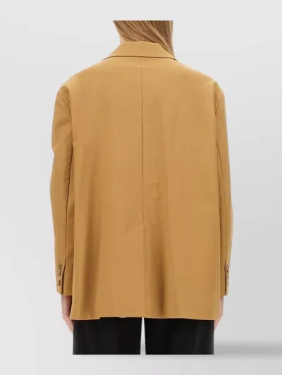 Max Mara Regular-fit Blazer In Brown