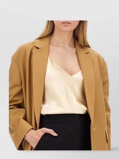 Max Mara Regular-fit Blazer In Brown