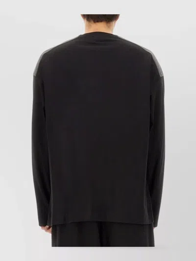Dries Van Noten Color Block Crew Neck Sweatshirt In Multi
