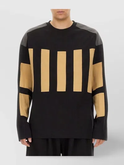 Dries Van Noten Color Block Crew Neck Sweatshirt In Multi