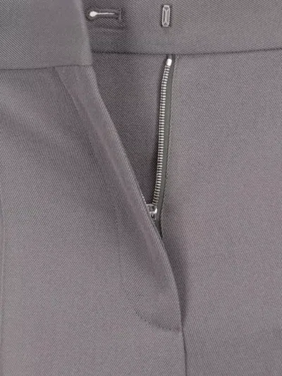 Calvin Klein Straight Leg Trousers With Belt Loops And Pockets In Gray