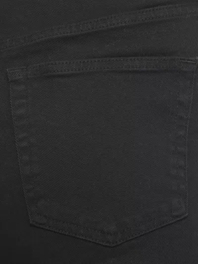 Pt Torino Straight Leg Denim Trousers With Five Pockets In Black