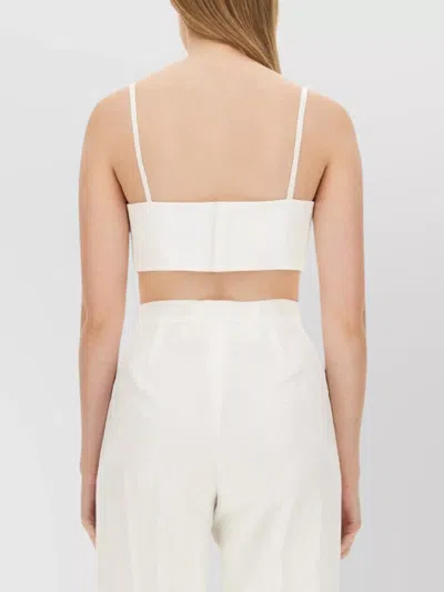 Max Mara Crop Top In White