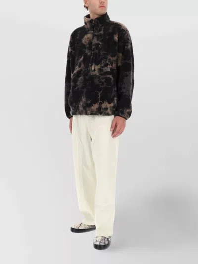 The North Face Extreme Pullover Fleece With Faded Effect Print In Black