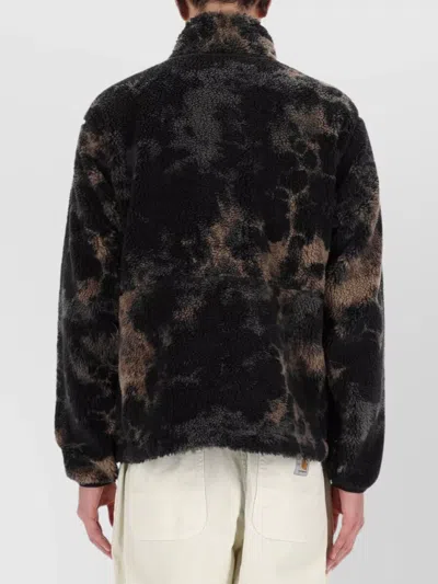 The North Face Extreme Pullover Fleece With Faded Effect Print In Black