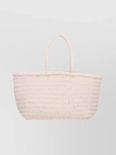 Dragon Diffusion Woven Tote Bag Braided Handles In Neutral