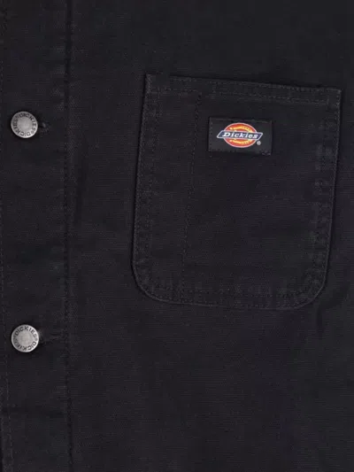 Dickies Casual Jacket With Chest And Front Pockets In Black