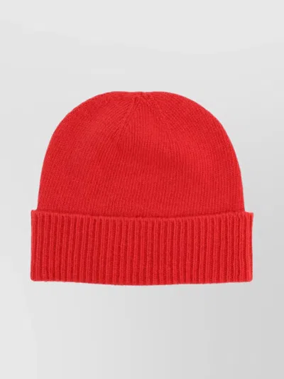 Vivienne Westwood Stylish Ribbed Cuff Hat Accessory In Red