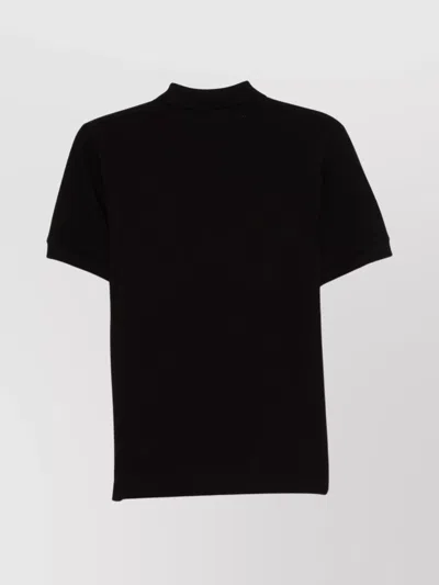 Comme Des Garçons Play Heart Polo Knit Short Sleeves In Multi