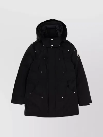 Moose Knuckles "original Shearling" Parka In Black