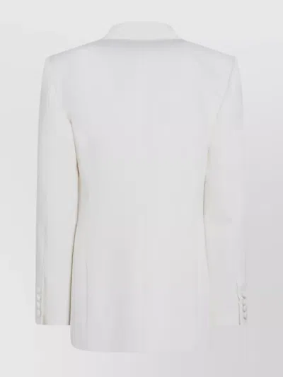 Valentino Garavani Milk-colored Double-breasted Jacket In In White