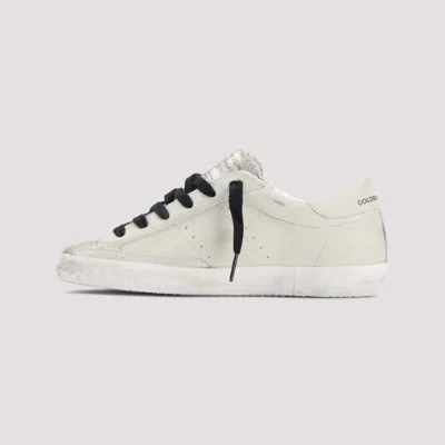 Golden Goose Super-star Leather Sneakers In White