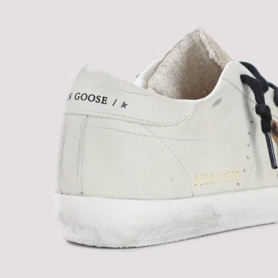 Golden Goose Super-star Leather Sneakers In White