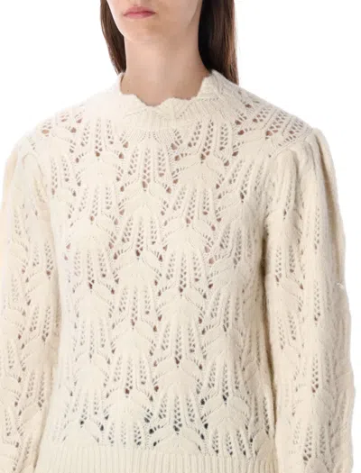 Isabel Marant Étoile Isabel Marant Etoile Ivory Lace Knit Sweater Marant Étoile In White