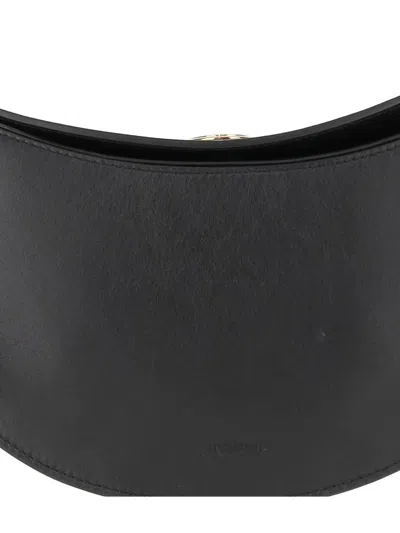 Jacquemus Le Petit Calisso Rond Embellished Leather Clutch In Black