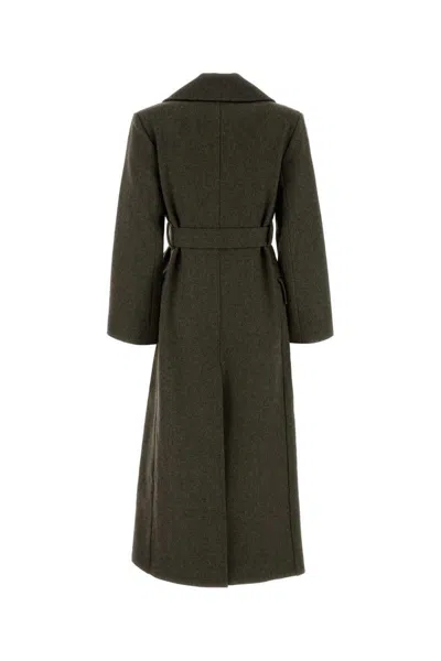 Co Melange Sage Green Wool At In Green