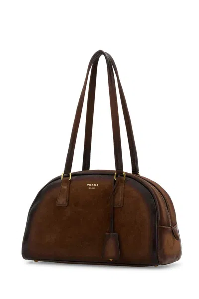 Prada Handbags. In Brown