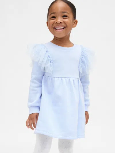 Gap Baby & Toddler Tulle Sweatshirt Dress In Blue