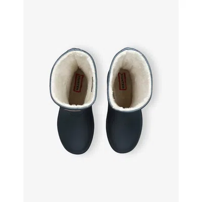 Hunter Little Kids Insulated Rain Boots 3 Black In Animal Print