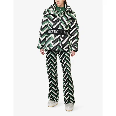 Perfect Moment Cortina Down Parka Jacket Xl In Green