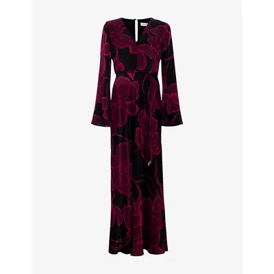 Phase Eight Womens Rhea Floral-print Woven Maxi Dress Multi In Multi