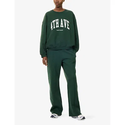 4th & Reckless Womens Avenue Oversized Cotton-jersey Sweatshirt Green Xs In Green