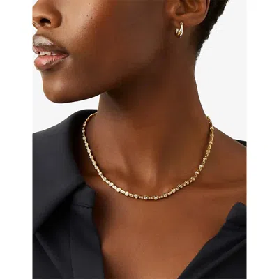 Missoma Womens Lucy Williams 18ct Yellow-gold Vermeil And Cubic Zirconia Tennis Necklace In Gold