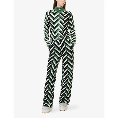 Perfect Moment Merino Wool La Tour Quarter-zip Sweater In Black