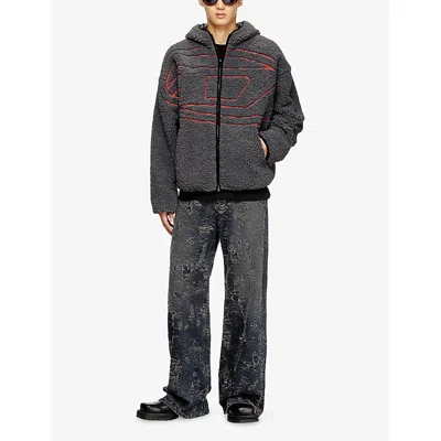 Diesel 's-zat" Hoodie In Gray