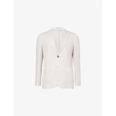 Eleventy Mens Iconic Single-breasted Wool Jacket Sand In Neutral