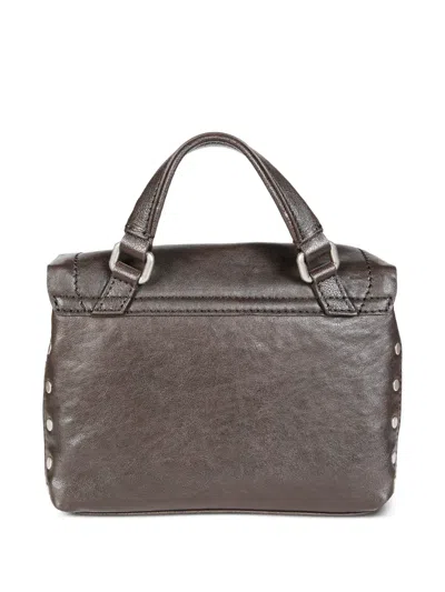 Zanellato Baby Postina Tote Bag Mit Nieten In Brown