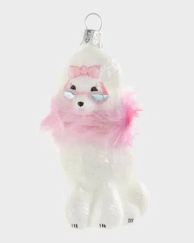 Neiman Marcus Fancy Poodle Ornament In Pink