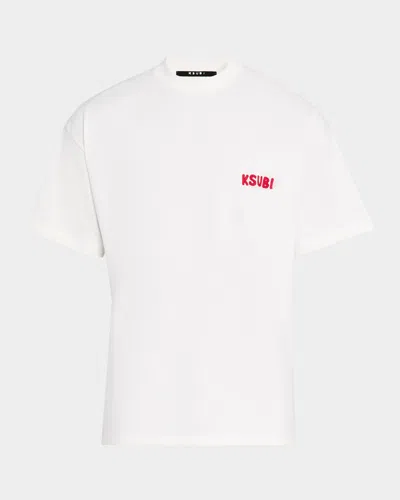 Ksubi Mechanic Ekcess Oversized Graphic Tee In White