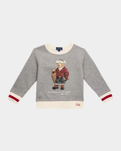 Ralph Lauren Cotton-blend Polo Bear Sweatshirt In Neutral