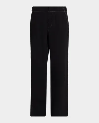 Rag & Bone Irina Wide Ponte Pants In Black