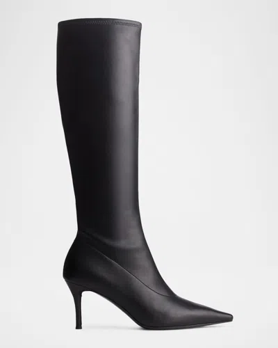 Rag & Bone Mercer Leather Knee-high Boots In Black