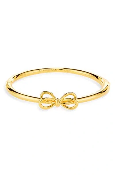Kate Spade New York Bow Meets Girl Bangle Bracelet In Gold