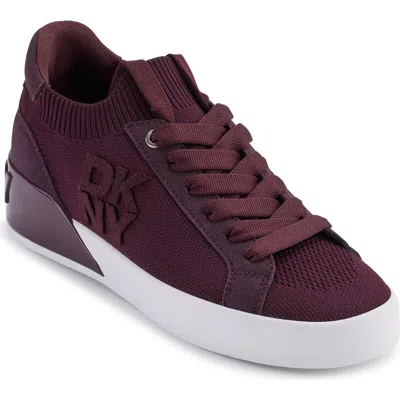 Dkny Women's Mallory Lace-up Sneakers In Burgundy