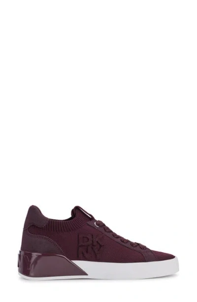 Dkny Women's Mallory Lace-up Sneakers In Burgundy