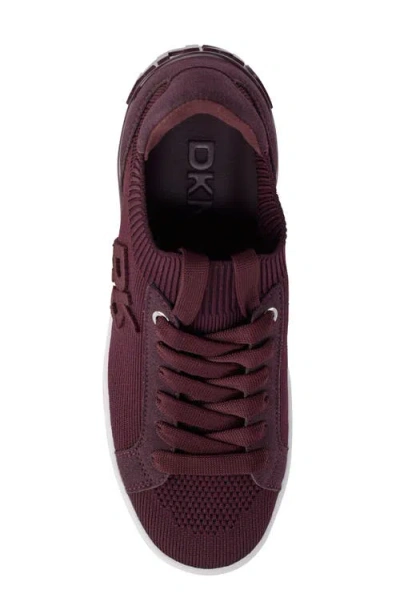 Dkny Women's Mallory Lace-up Sneakers In Burgundy