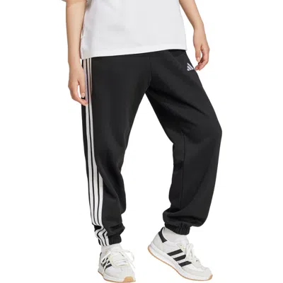 Adidas Originals Women's Iconic 3-stripes Track Pants In Black
