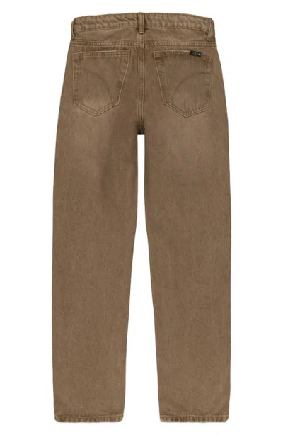 Joe's Jeans Kids' Rebel Relaxed Straight Leg Jeans In Brown