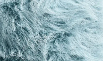 Tasha Extra Fluffy Faux Fur Bucket Hat In Blue