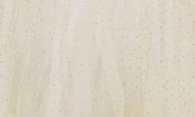 Zunie Kids' Glitter Tiered Skirt Dress In Neutral