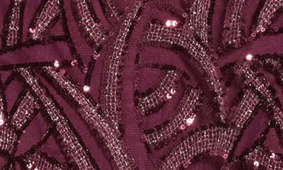 Vince Camuto Embellished Cap Sleeve Sheath Dress In Purple