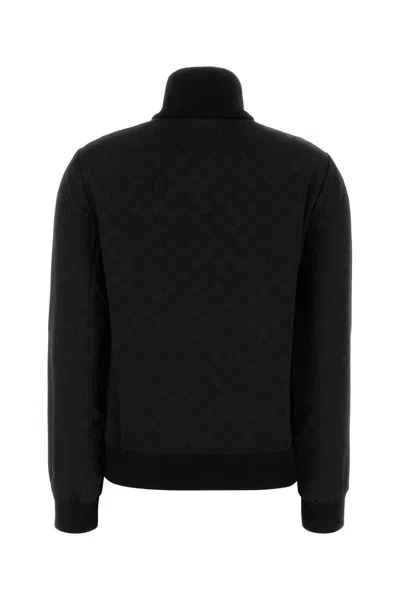 Gucci Women Viscose Blend Sweatshirt With All-over Gg Motif In Black