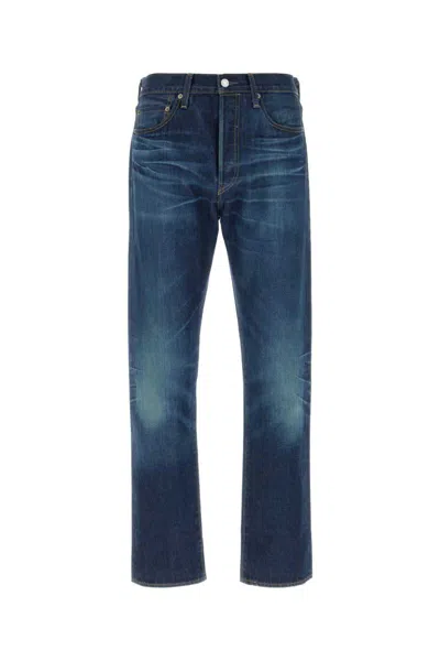Levi's 501 Straight-leg Jeans In Light-wash Cotton In Blue