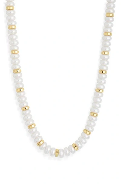 Leith Beaded Necklace In White
